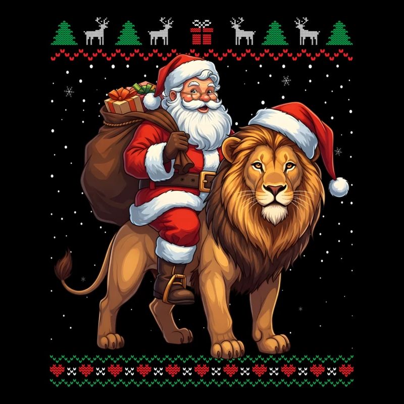 Fun Ugly Santa Weihnachtspullover