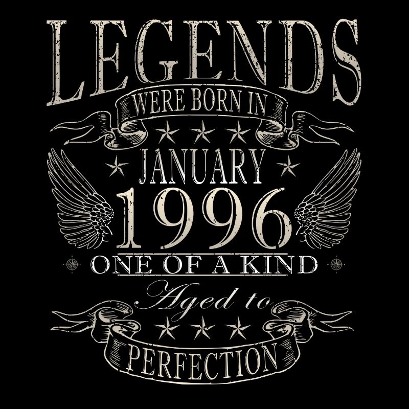 Januar 1996 Vintage-Retro-Geburtstagsgeschenk