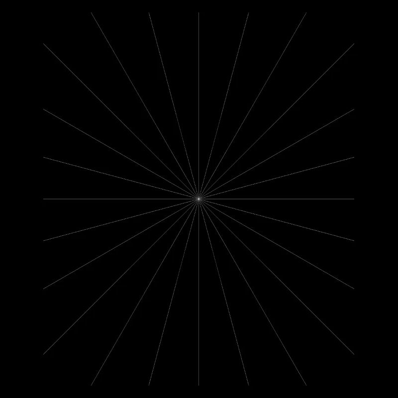Conception du contraste des étoiles radiantes