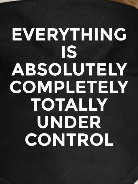 Everything Is Under Control – Witziger Spruch