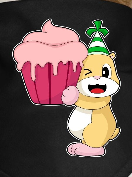 Hamster Birthday Cupcake