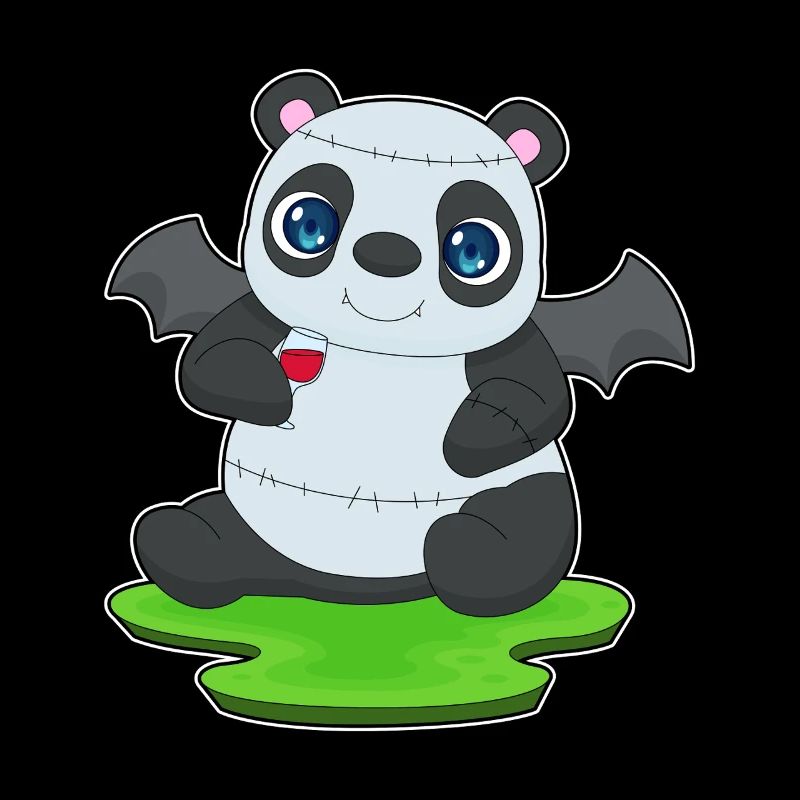 Panda Halloween Vampire