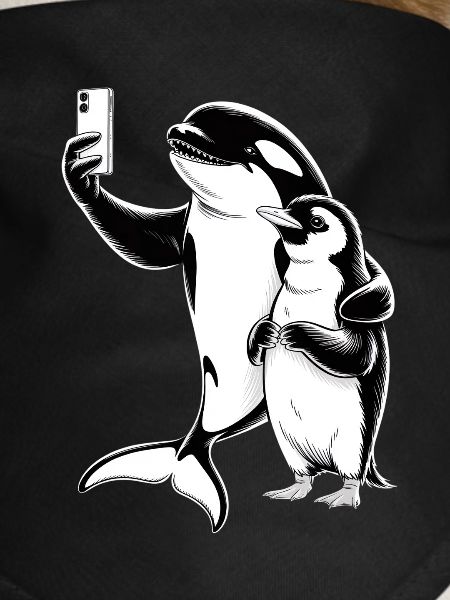 Orca und Robbe