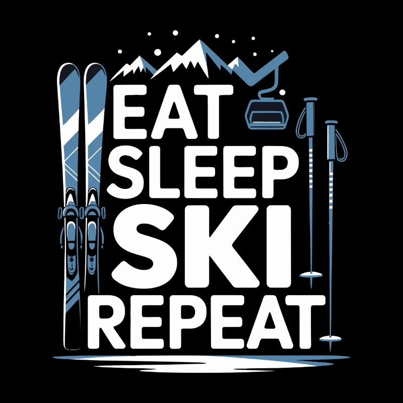 Eat Sleep Ski Repeat