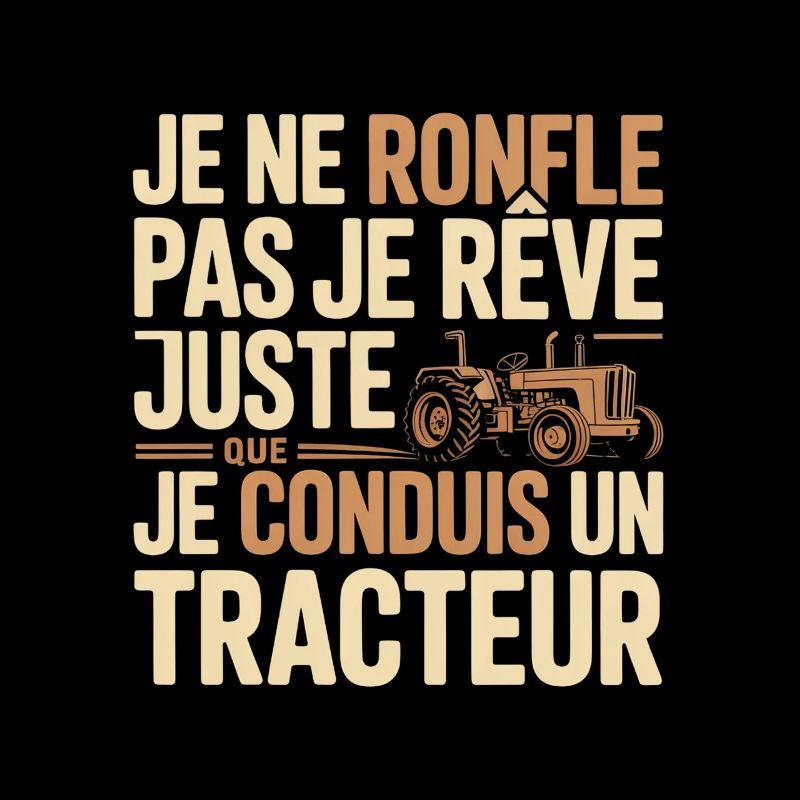 Tractor dream, proud driving