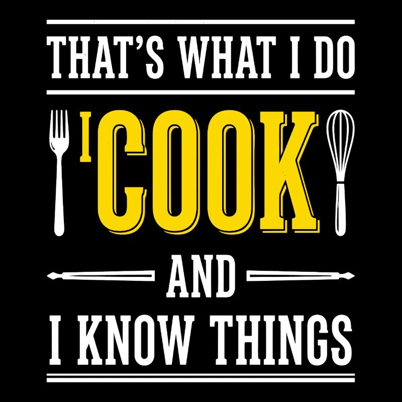 Chef Saying Typography Kitchen