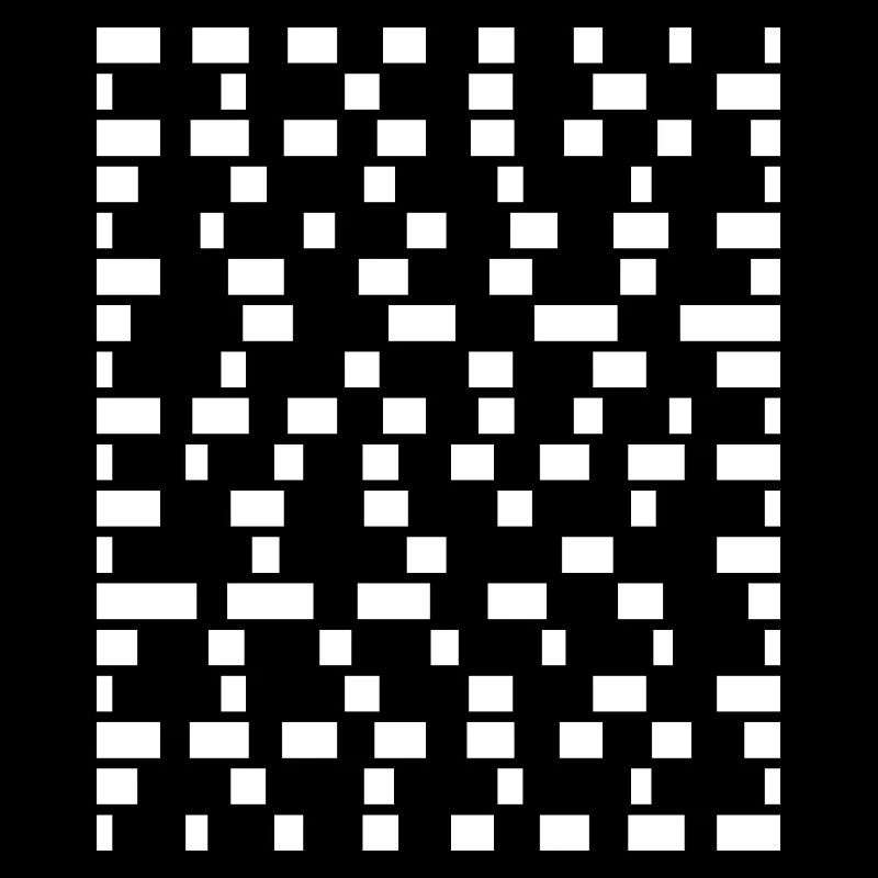 Grille de pixels monochrome