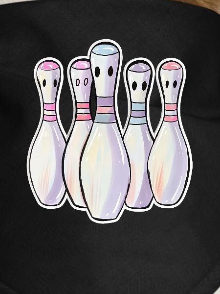 Bowling Pins Comic Look