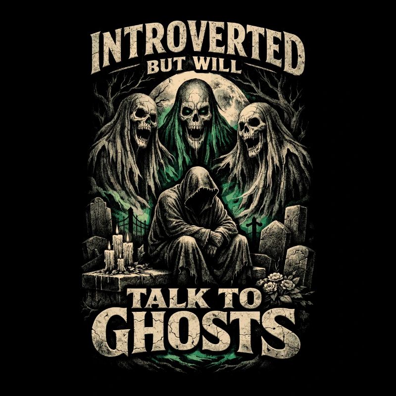 Friedhof Goth Introverted But Will Talk To Ghosts