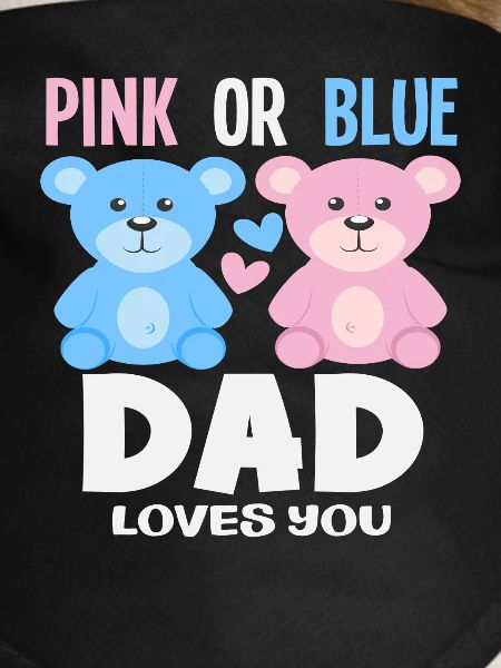 Pink Oder Blau Papa Liebt Dich