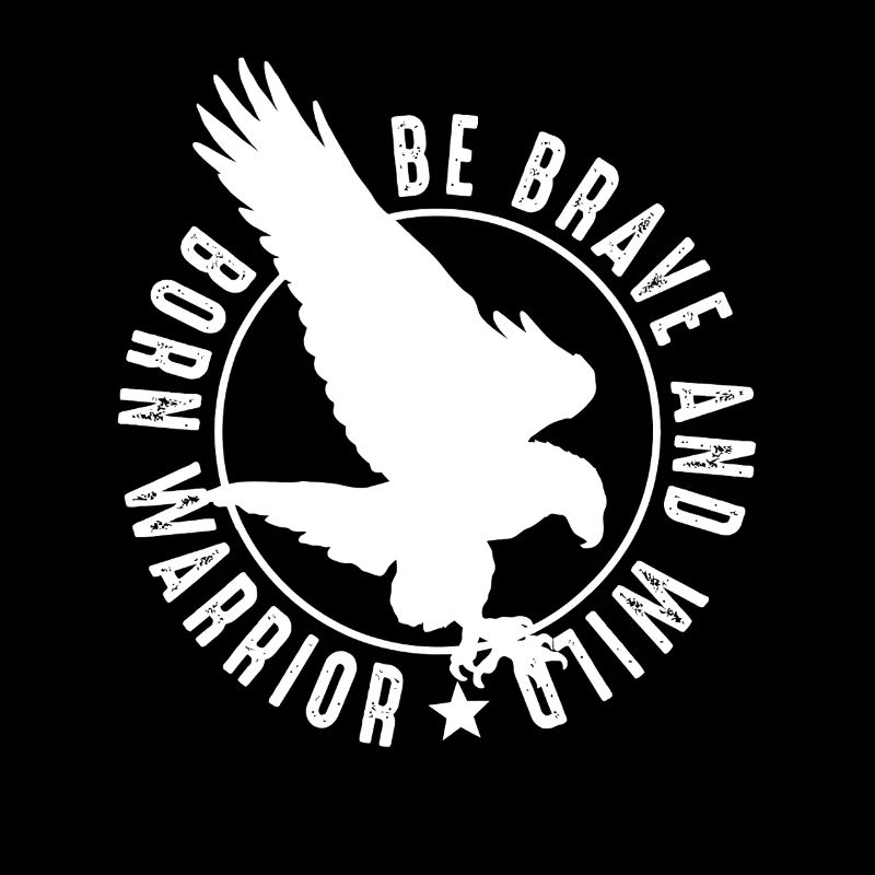 Tapferer Krieger-Adler-Emblem