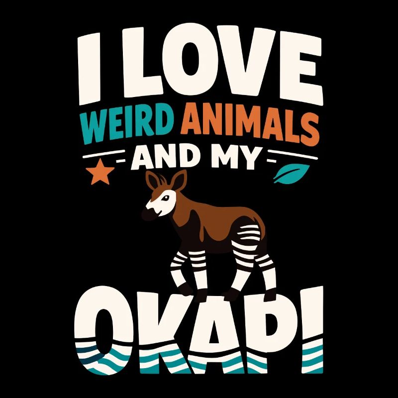 Okapi-liebhaber Okapi-tier Seltene Tierweltliebe