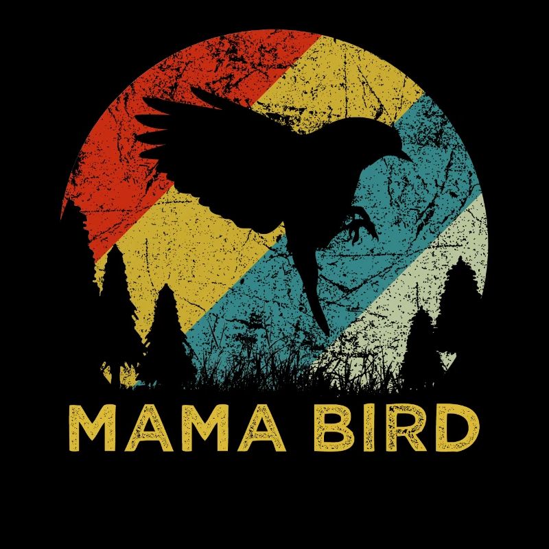 Mama Bird Retro Vintage-Muttertags-Ästhetik