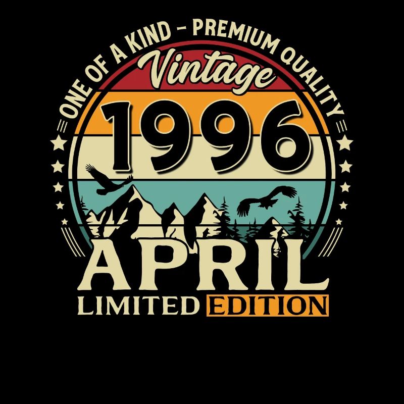 30. Geburtstag Geschenk Mann Original April 1996