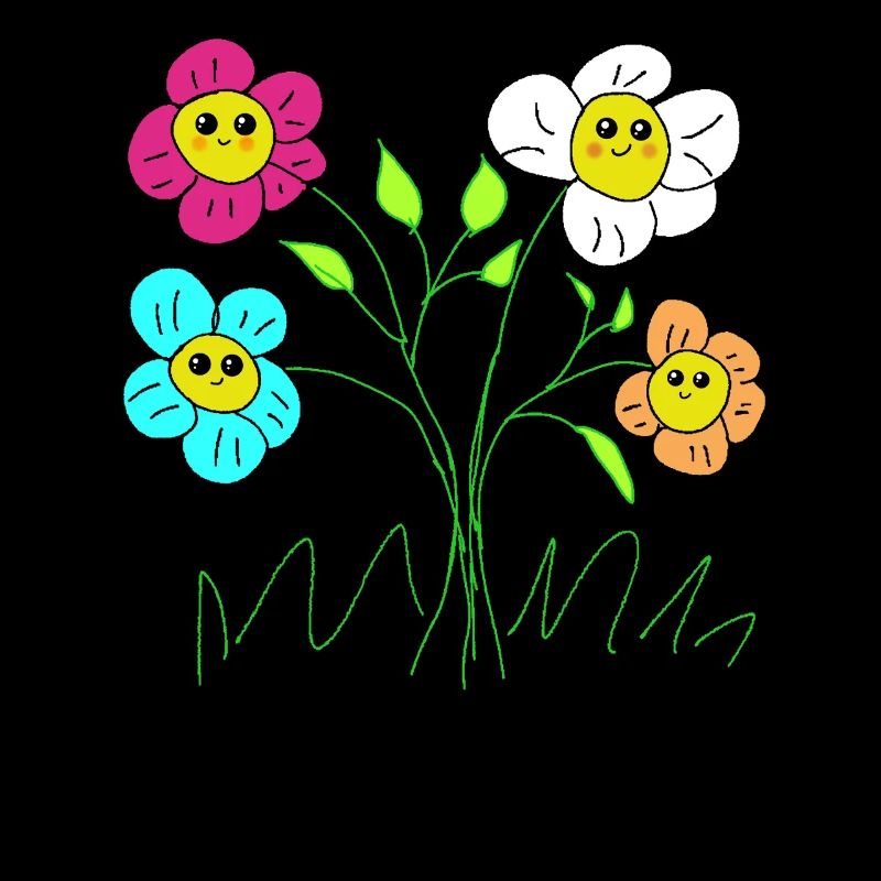 Fröhliche Blüten  Garten Blumen