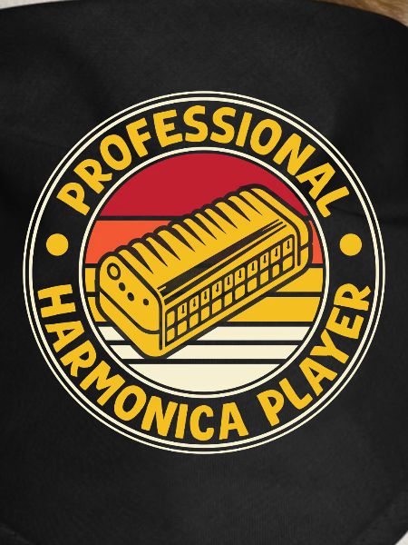 Funny Harmonica Player Professional Harmonica