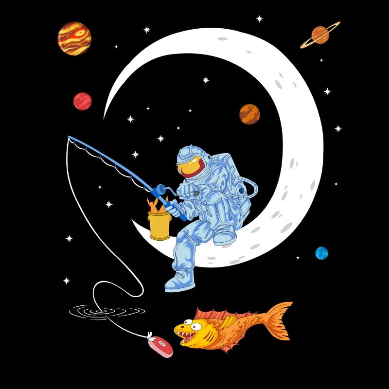 Chemise spatiale de pêche d’astronaute