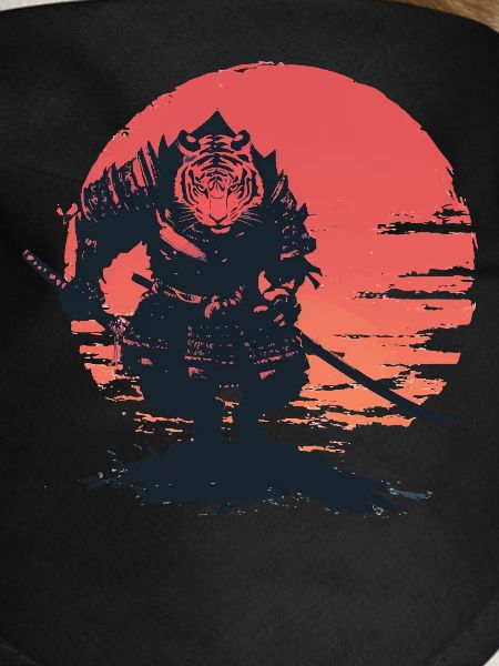 Tiger Samurai at Sunset