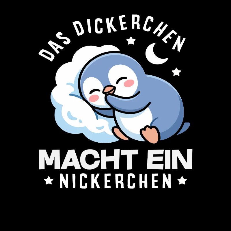 Das Dickerchen macht ein Nickerchen Pinguin