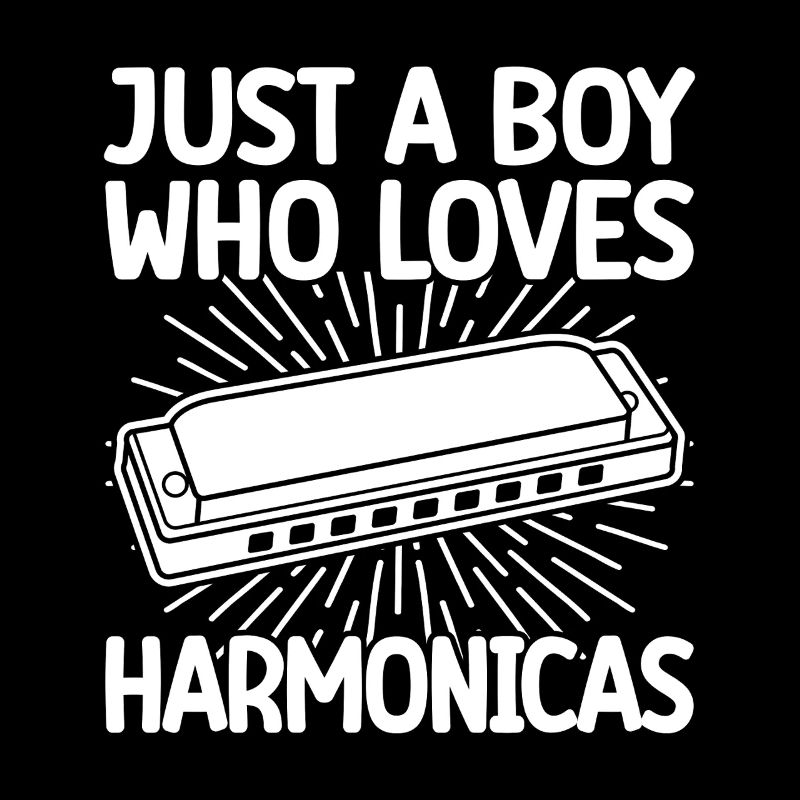 Harmonica Musican Just A Boy Who Loves Harmonica