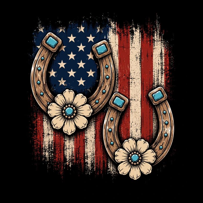 Patriotic Horseshoe Blossoms