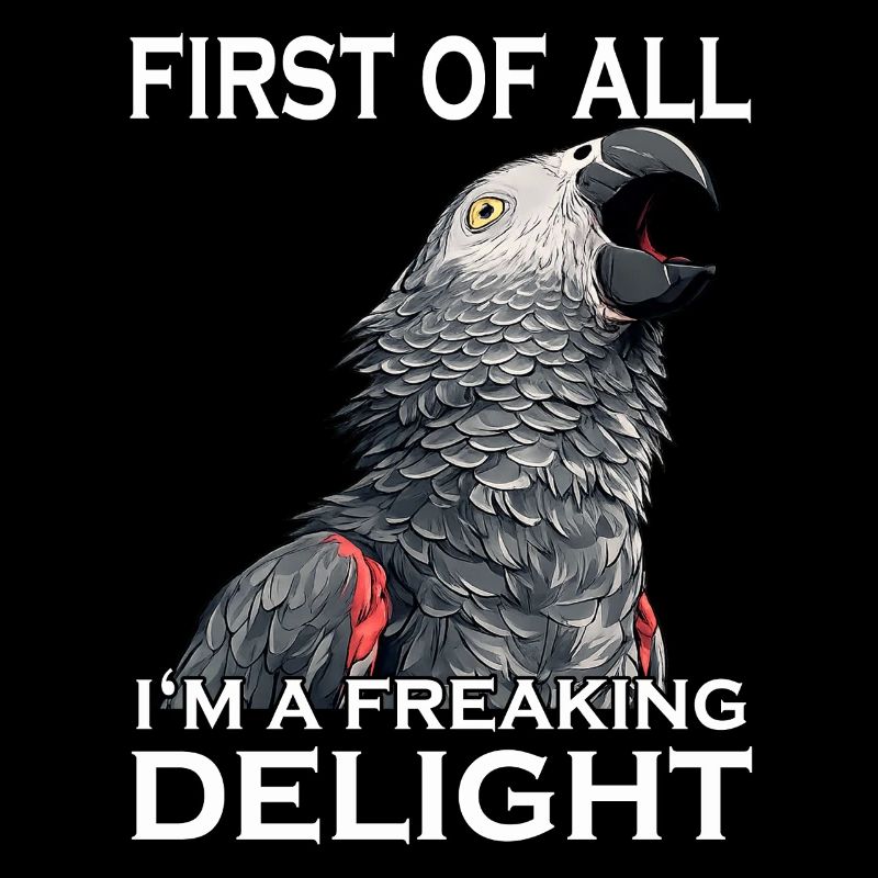Graupapagei Vogel Humor Frecher Papagei Sarkasmus