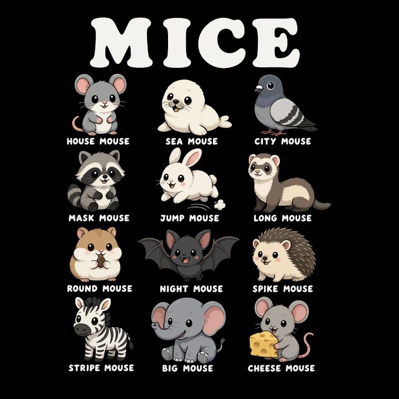 Mice Funny Animal Classification Chart Humor