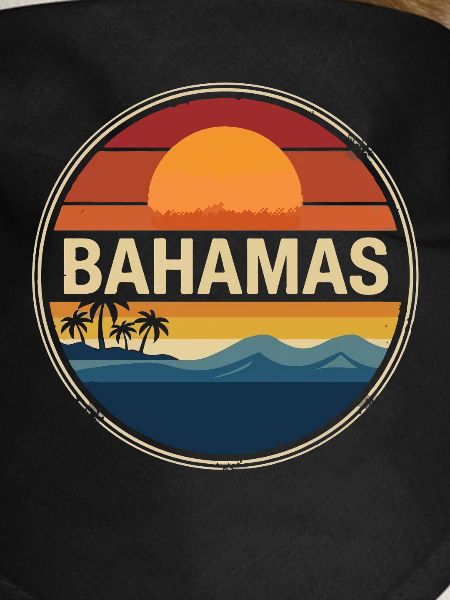 Bahamas Sunset Retro