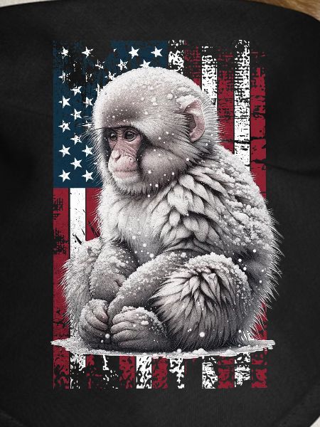 Snow Monkey US Schneeaffe