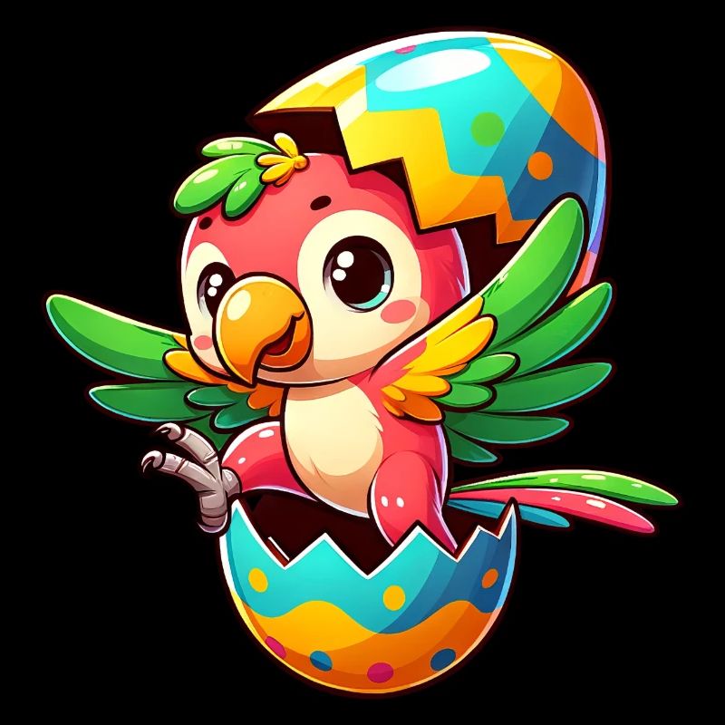 Easter Parrot Hatches from Egg