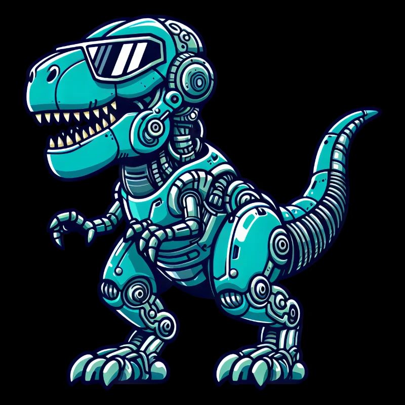 T-Rex Cyborg Dinosaurier