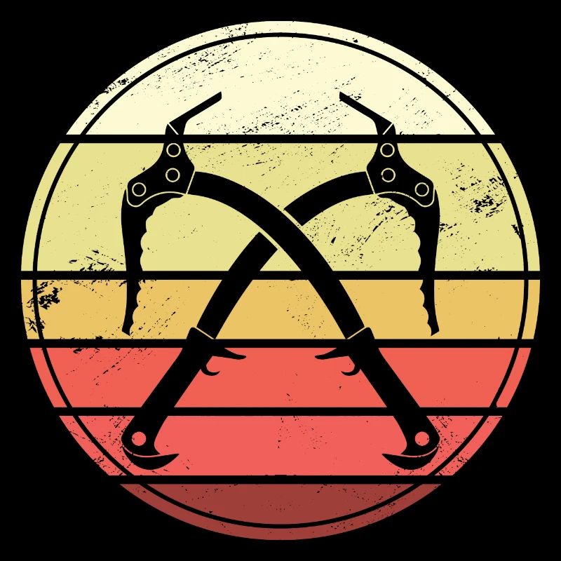 Escalade de glace rétro piolet grimpeur sur glace