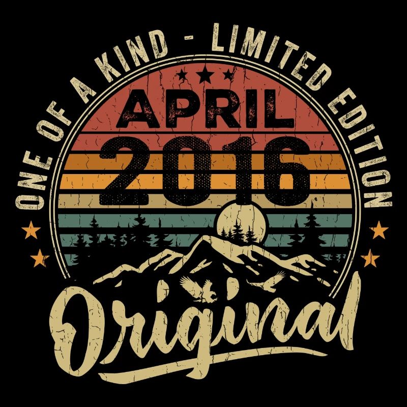 April 2016 Vintage Geburtstagsgeschenk 2016