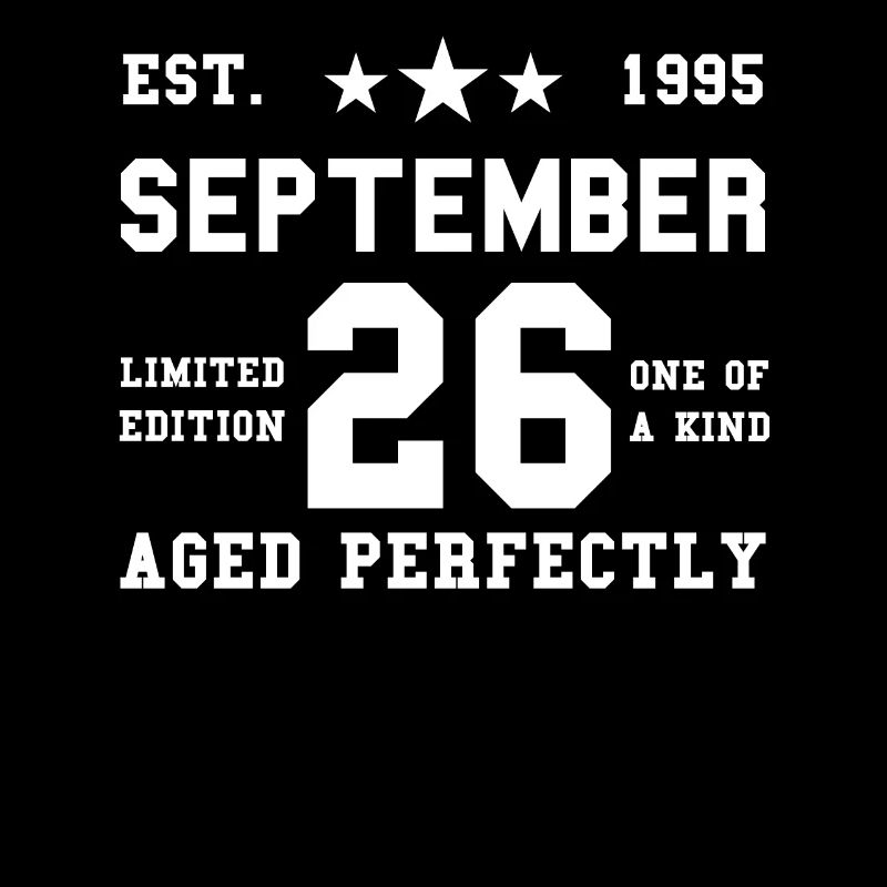 26th birthday September 1995 Gift idea