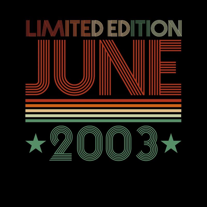 19th birthday June Vintage 2003 Gift idea