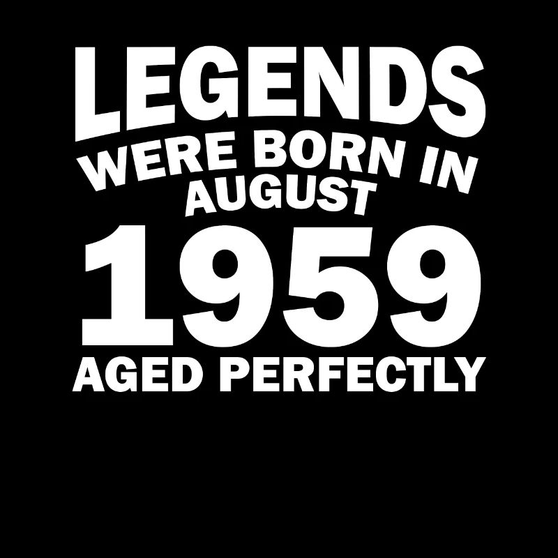 63rd birthday August born 1959 Gift idea