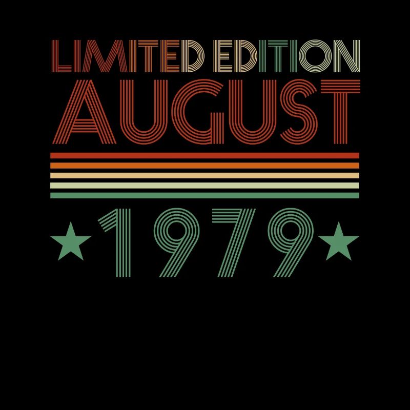 43rd birthday August born 1979 Gift idea