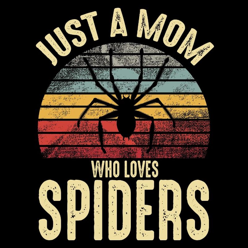 Nur eine Mutter, die Spinnen liebt Retro Spider