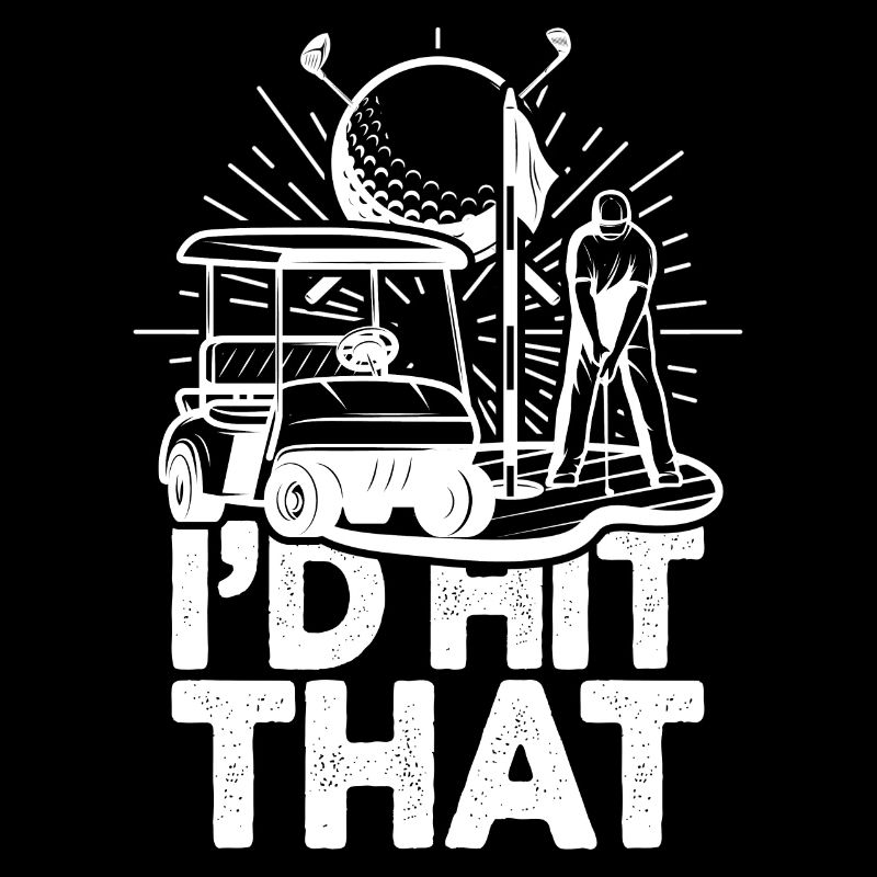 I'd Hit That Funny Golf Retro Golfer