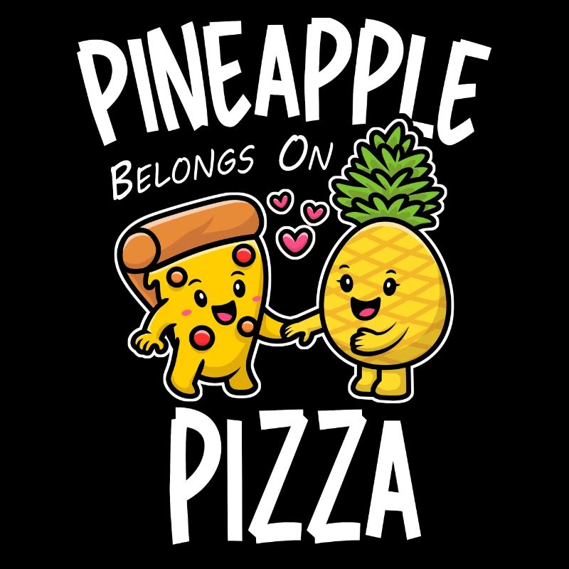 L’ananas appartient à la pizza Drôle de nourriture