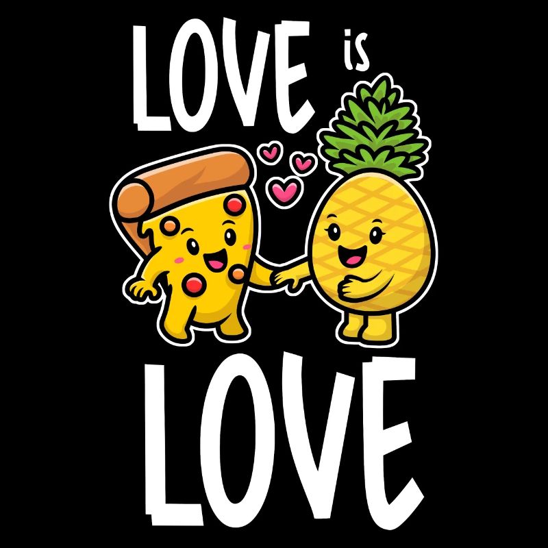 L’ananas appartient à la pizza Drôle de nourriture