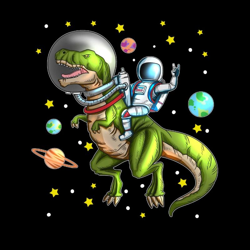 Dinosaure T-Rex Astronaute Space Dino