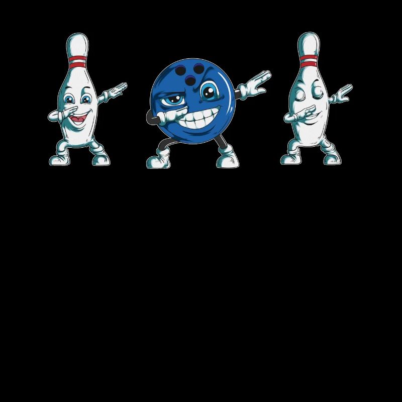 Bowling Fan Bowling Pin Bowlingkugel machten Dab