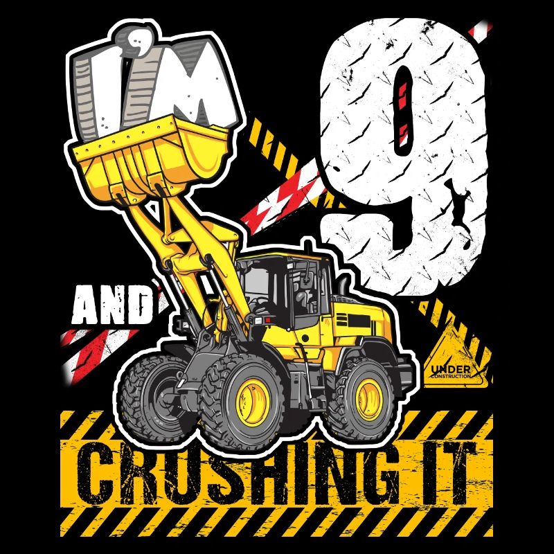 Ich bin 9 & Crushing It 9th Birthday Boys Bagger