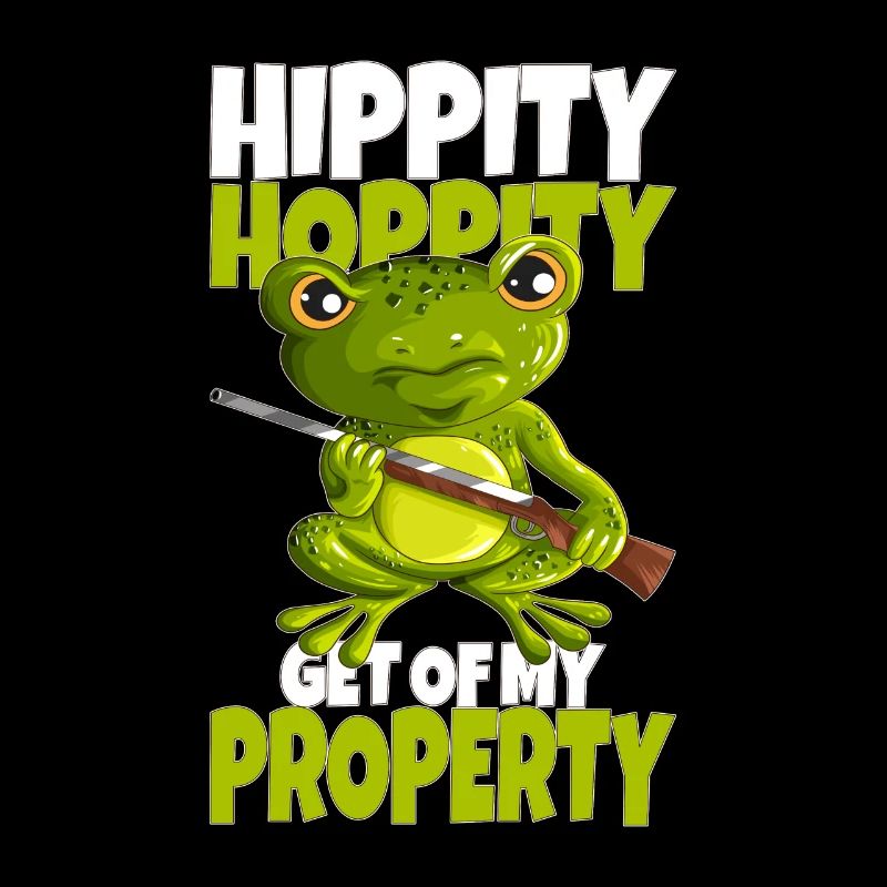 Bad frog saying down from my property