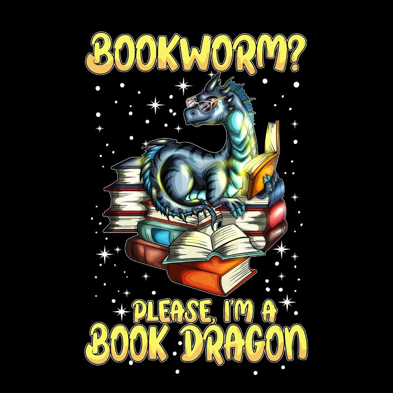 Buch Lesen Bücherwurm? Ich bin ein Buchdrache