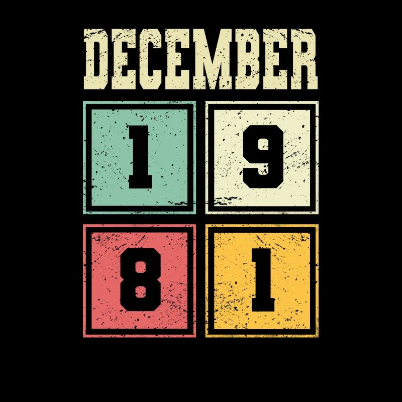 42e anniversaire Décembre Millésime 1981 Millésime