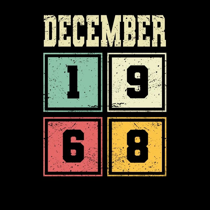 55e anniversaire Décembre Millésime 1968 Millésime
