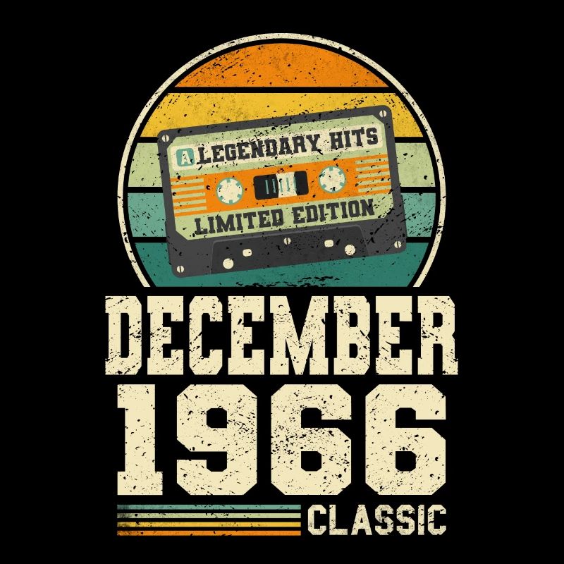 57e anniversaire Décembre Millésime 1966 Millésime
