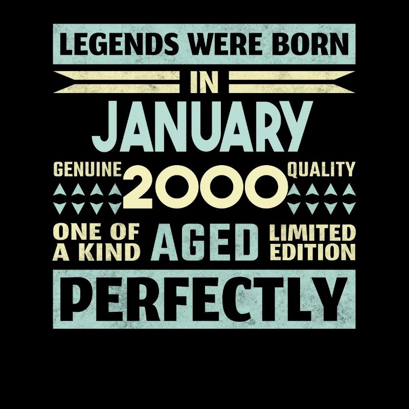 24. Geburtstag Januar Jahrgang 2000 Geschenkidee